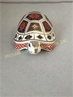 ROYAL CROWN DERBY - TURTLE PAPERWEIGHT - L