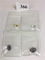 TWO BLACK RUTILE QUARTZ CUT POLISHED STONES AND