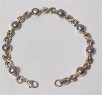 Hearts Bracelet Sterling Silver Bracelet VTG