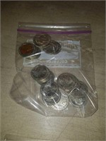 Bag of casino coins