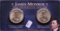 JAMES MONROE DOLLAR SET