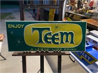 Vimtage TEEM Soda Metal Sign
