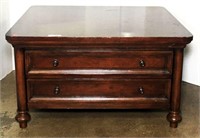 Bassett Furniture Coffee Table with Two Drawers