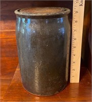 Antique Lidded Crock