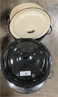 Granite Ware, Stainless Steel Pots.