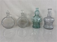 Antique Hand-Blown Bottles and Decanters