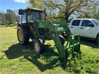 JD 2755 tractor showing 7080hrs w/640 loader,