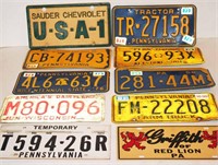 12 License Plates
