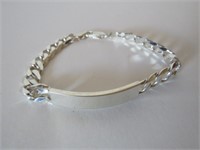 NEW MENS 925 STERLING SILVER BRACELET 8"