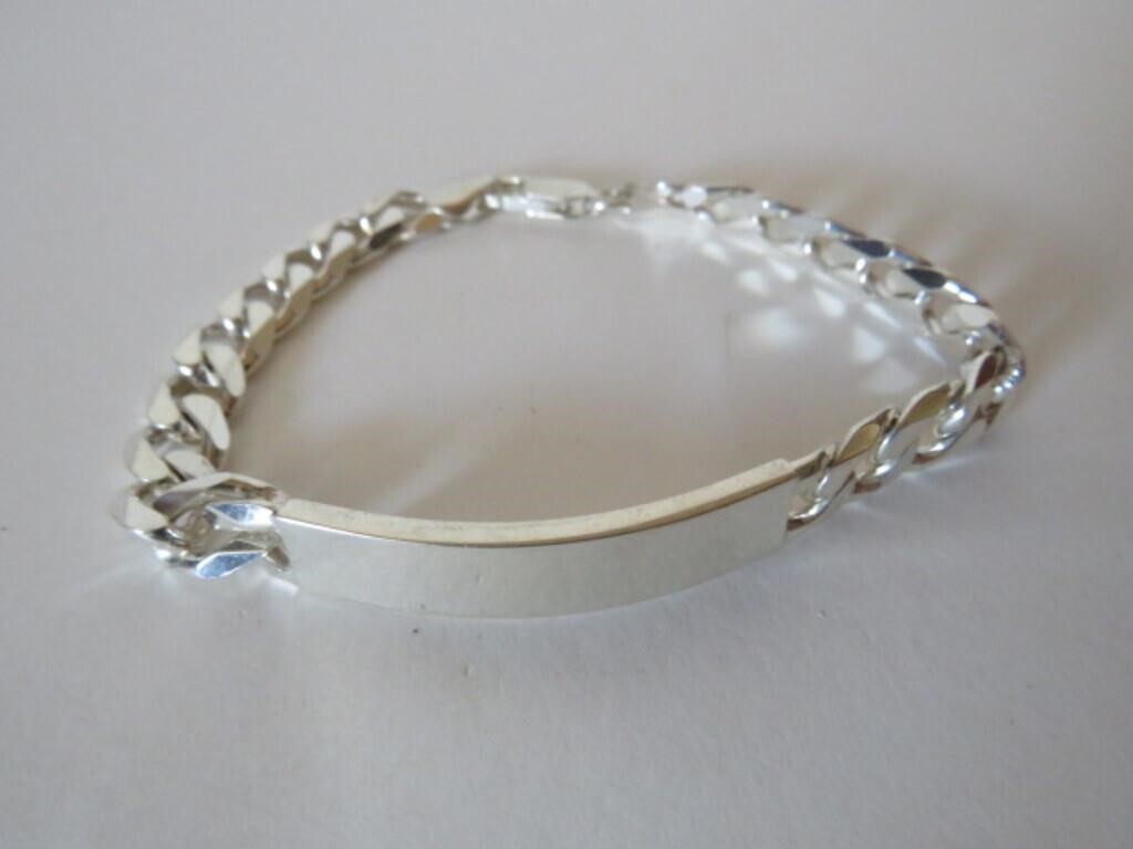 NEW MENS 925 STERLING SILVER BRACELET 8"