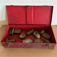 Vintage Red Tool Box - Auto Body Repair Tools