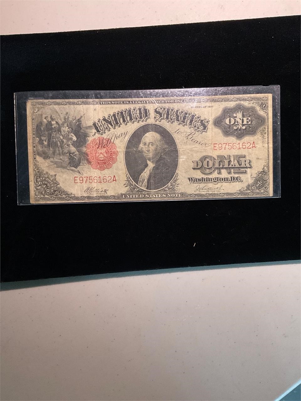 1917 large one dollar bill