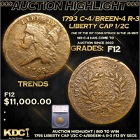 ***Auction Highlight*** 1793 Liberty Cap half cent