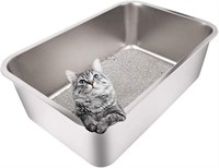 FM1519  Yangbaga Stainless Steel Litter Box, Large