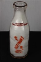 Hoffman's Dairy 1qt Pyro Milk Bottle