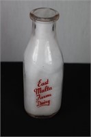 East Malta Farms 1qt Pyro Milk Bottle