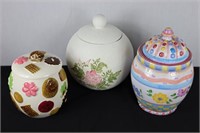 Three Assorted Cookie Jars