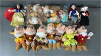 16pc NWT Snow White & Seven Dwarves Plush Set