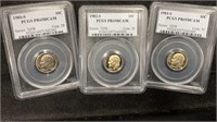 1980-S, 1982-S, 1983-S PCGS PR69DCAM (3) Proof