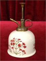 Brass & Porcelain Hand Painted Vaporizer - Japan