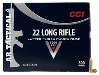 CCI 956 AR Tactical  22 LR 40 gr 1200 fps CopperPl