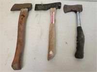 Lot of 3 Hatchets