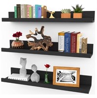 24 Inch Floating Shelves for Wall, Set of 3 in Ebo