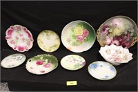 Hand Painted Platters, Plates and Bowl