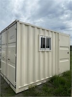12 foot Storage Container, single walk door,