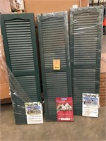 Lot of 3 Pack of 2 Green Shutters 14'' x 51''