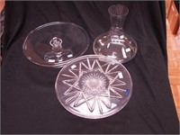 Three pieces of Marquis by Waterford crystal: