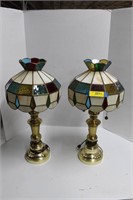 Two Tiffany Style Lamps
