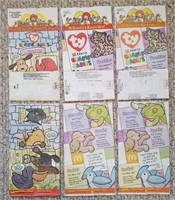 McDonald's Beanie Baby Happy Meal Bags - Lot of 6