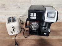 2 items - 1 HamiltonBeach coffee maker (used), 1