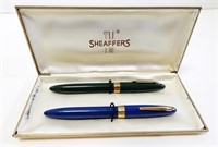 (2) SHEAFFER'S FOUNTAIN PENS w/ 14K NIBs