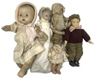 (5) Assorted Vintage Baby Dolls