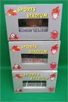 3x Sports Stadiums 3" MSG / Olympia Red Wings +