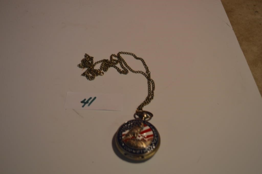 USA Bald Eagle Pocket Watch