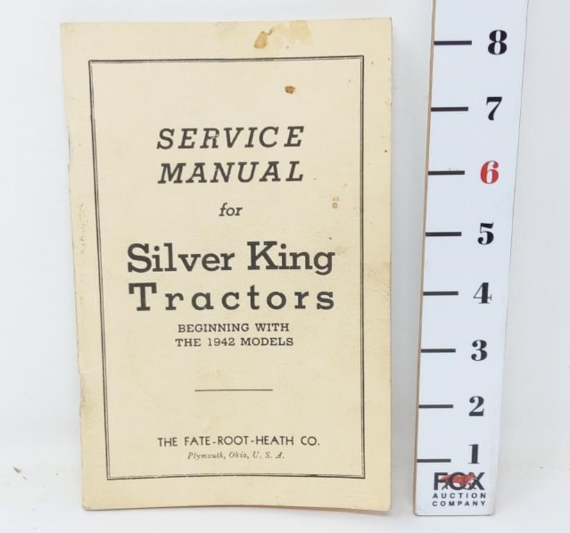 Silver King Tractors Service Manual