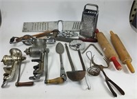 Vintage kitchen utensil lot