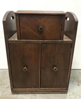 Antique humidor & smoking cabinet