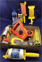 Box of Tape Measures & Line Measures & Related