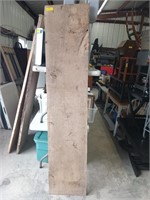 Rough cut oak board 84x17.5 by 1-3/8