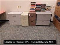 LOT, (4) FILING CABINETS & ASSORTED BLOOD RELATED