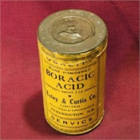 Estey & Curtis Co. Boracic Acid Container