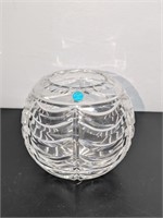 Vtg Tiffany & Co Crystal Swag Pattern Rose Bowl