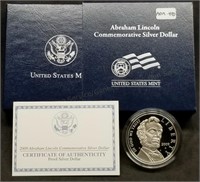 2009 Abraham Lincoln Proof Silver Dollar