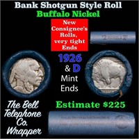 Buffalo Nickel Shotgun Roll in Old Bank Style 'Bel