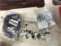 3 BAGS OF ASSORTED JEWELRY