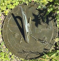 Rome Industries Metal Lawn & Garden Sundial 10d